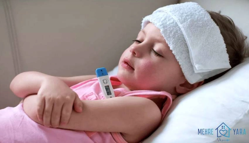 پایین آوردن تب ویروسی در کودکان